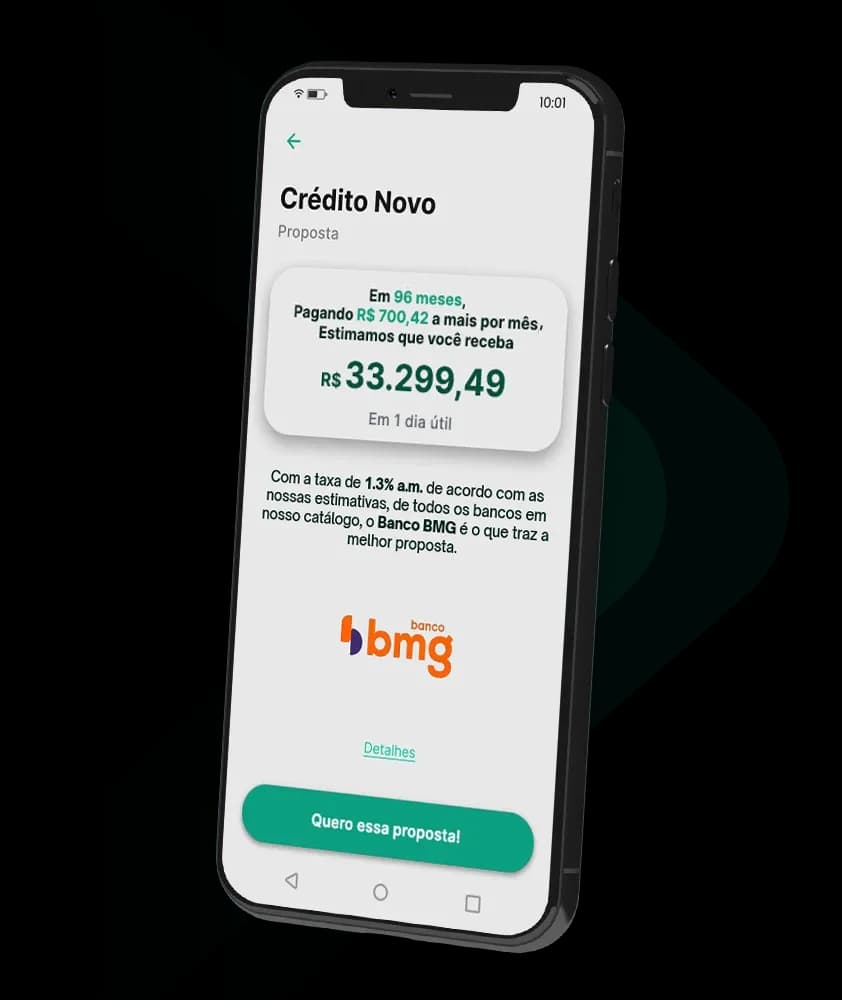 Oferta de empréstimo consignado no app Konsi