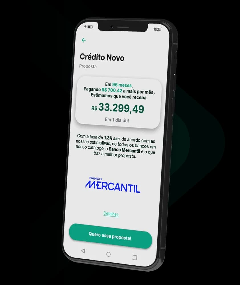 Oferta de empréstimo consignado no app Konsi