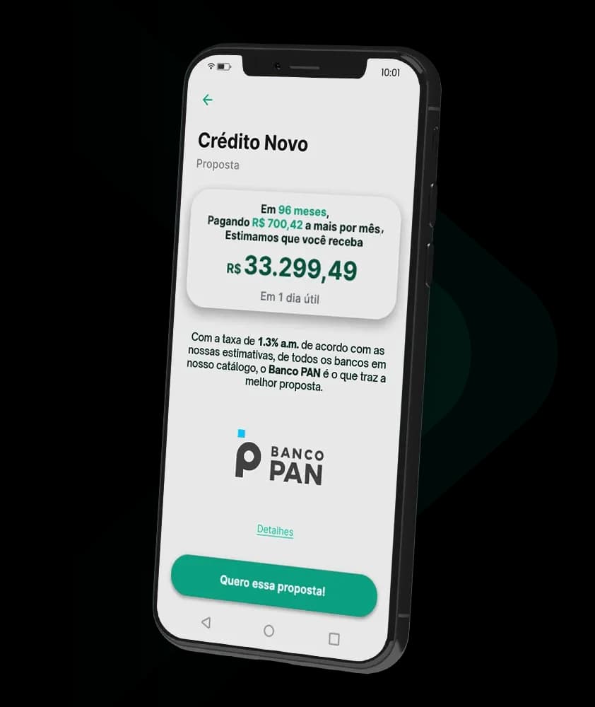 Oferta de empréstimo consignado no app Konsi